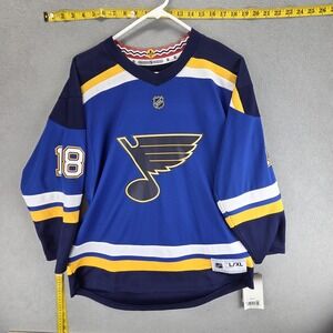 St. Louis Blues Hockey Jersey Mens L/XL Blue Robert Thomas NHL Outerstuff